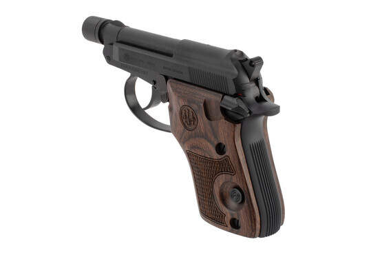 Beretta 21A Bobcat Covert 22LR Pistol with walnut grip